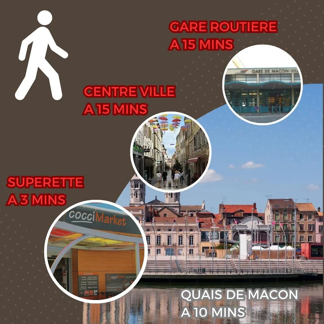 Appartement Le Contemporain à Saint-Laurent-sur-Saone France
